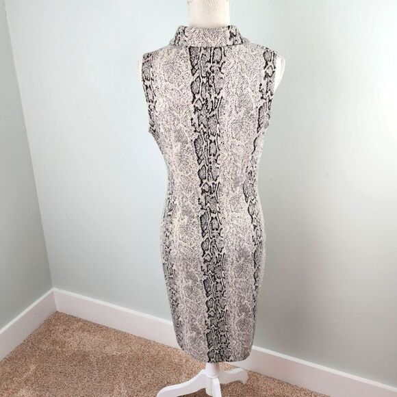 NEW DIRECTIONS SLEEVELESS SNAKE PRINT SHIFT DRESS SIZE 8 - Picture 5 of 7